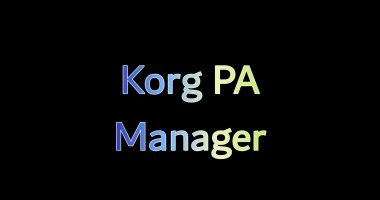 download korg pa manager 3.3 at rapidshare